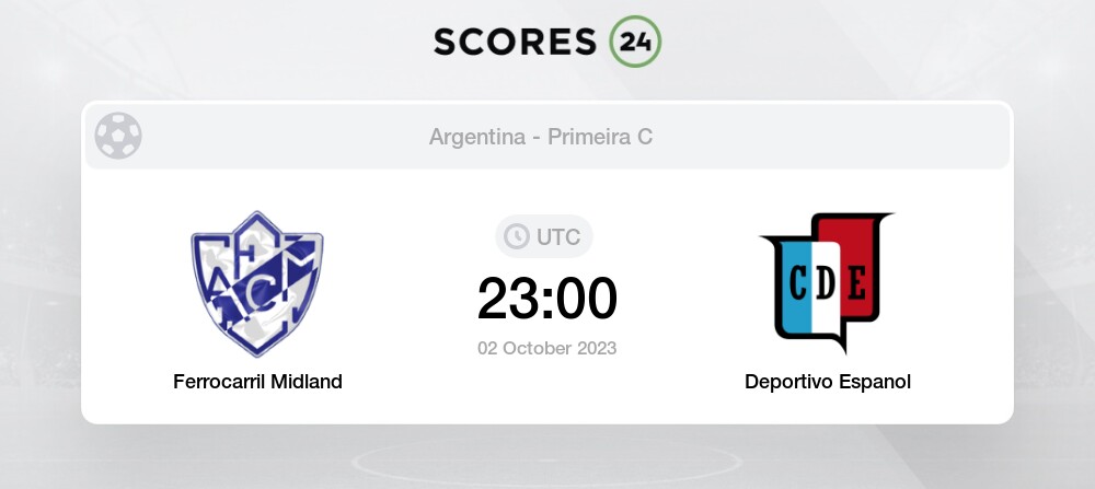 Ferrocarril Midland vs Deportivo Espanol 2/10/2023 23:00 Futebol eventos e  resultados