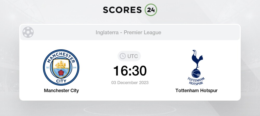 Tottenham Hotspur x Manchester City Estatísticas Confronto Direto