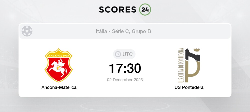 Ancona-Matelica vs US Pontedera futebol 2/12/2023 17:30