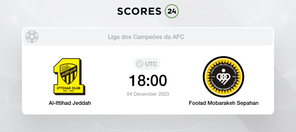 Al Ittihad x Sepahan - Liga dos campeões da AFC 