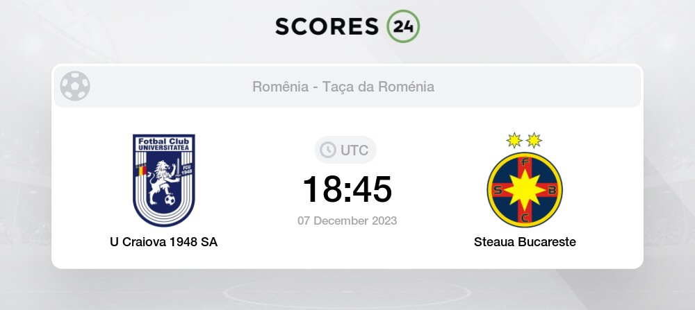 FCSB x U Craiova 1948: Estatísticas - 12/11/2023