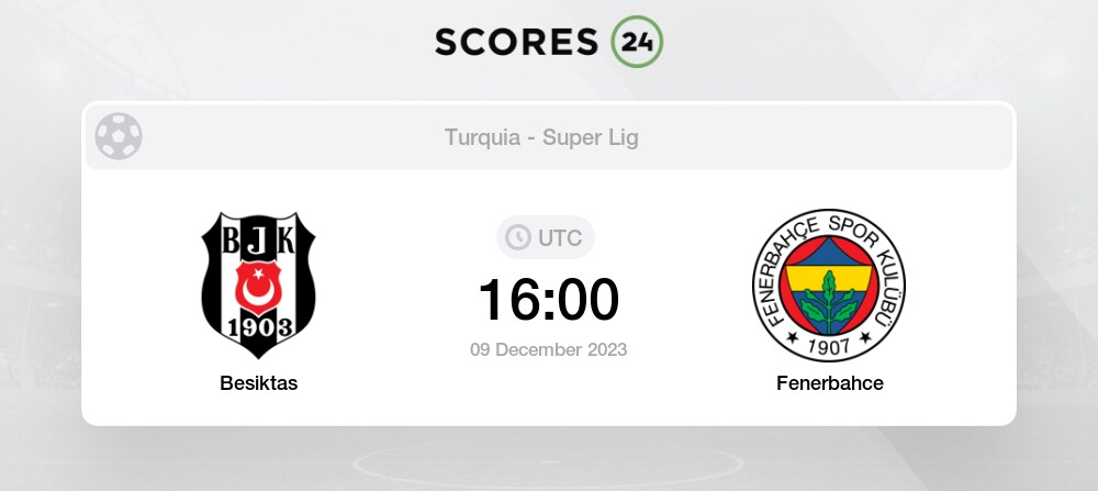 Palpite Beşiktaş x Fenerbahçe: 09/12/2023 - Campeonato Turco
