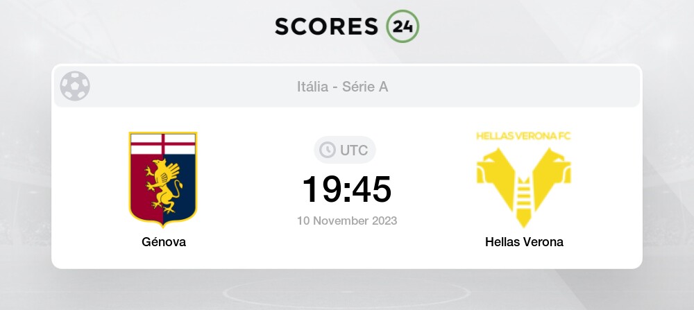 Palpite Genoa x Hellas Verona: 10/11/2023 - Campeonato Italiano