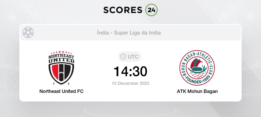 Palpite NorthEast United x ATK Mohun Bagan: 15/12/2023 - Campeonato Indiano