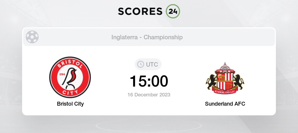 Jogos Sunderland ao vivo, tabela, resultados, Bristol City x Sunderland ao  vivo