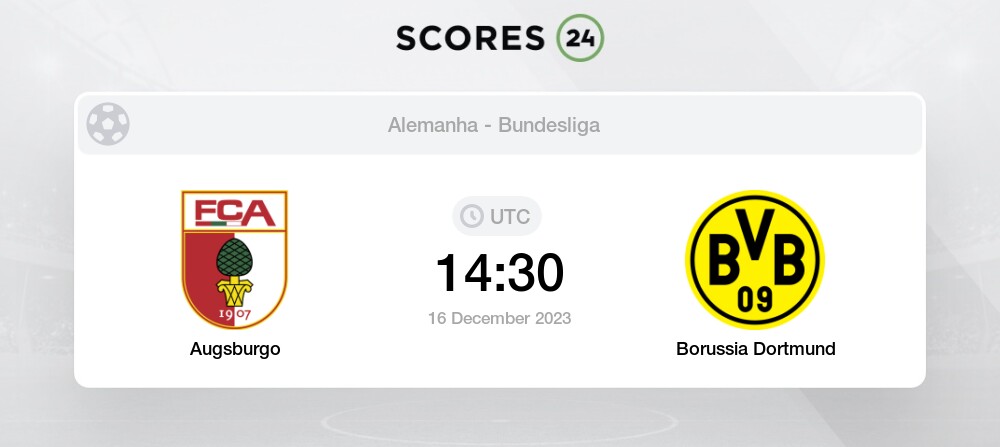 Gols e melhores momentos Augsburg x Borussia Dortmund pela Bundesliga (1-1)