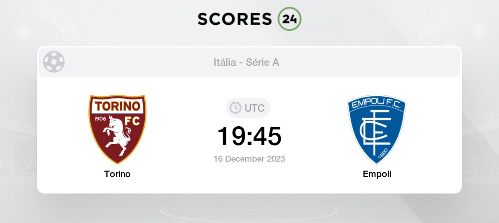 Resultado do jogo Torino x Empoli hoje, 16/12: veja o placar e estatísticas  da partida - Jogada - Diário do Nordeste