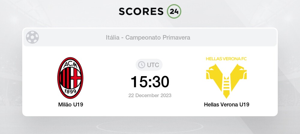 Hellas Verona U19 vs Torino U19 futebol 2/12/2023 12:00