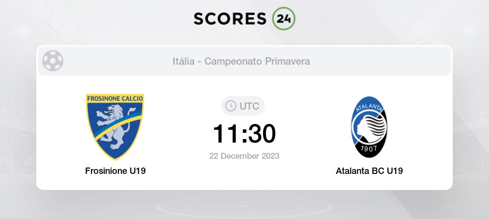 AS Roma U19 vs Frosinione U19 Futebol Transmissão ao vivo e resultados hoje  18/09/2023 14:30