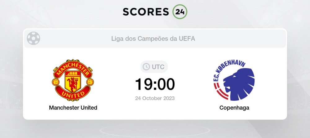 Onde vai passar o jogo MANCHESTER UNITED X COPENHAGEN hoje (24/10