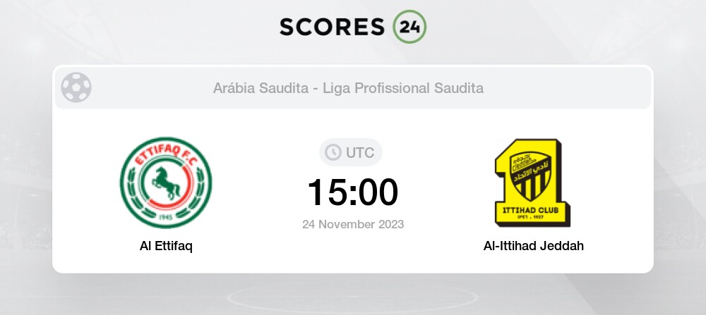 Palpite Al-Ettifaq x Al-Ittihad - Campeonato Saudita - 24/11