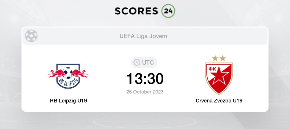 Palpite Crvena Zvezda Sub 19 x RB Leipzig Sub 19: 07/11/2023 - Liga Jovem  da UEFA