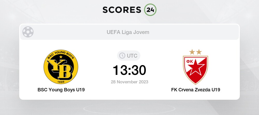 Palpite Young Boys Sub 19 x Crvena Zvezda Sub 19: 28/11/2023 - Liga Jovem  da UEFA