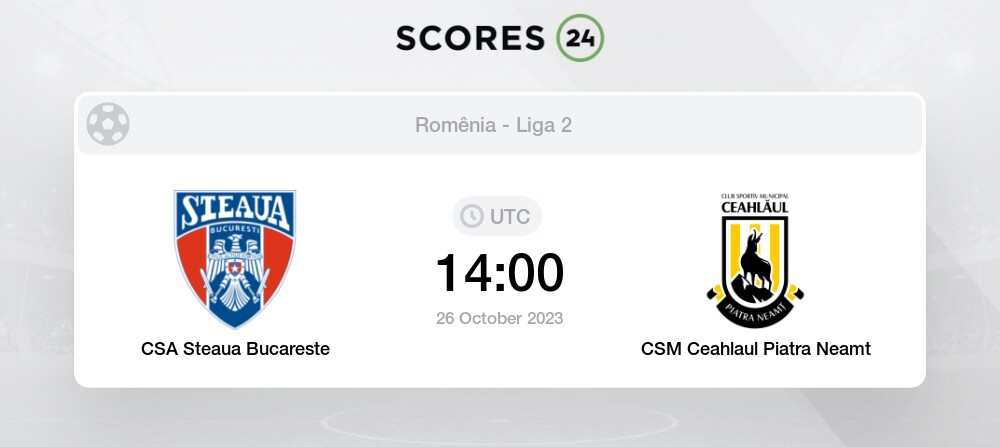 Jogos Steaua Bucuresti ao vivo, tabela, resultados