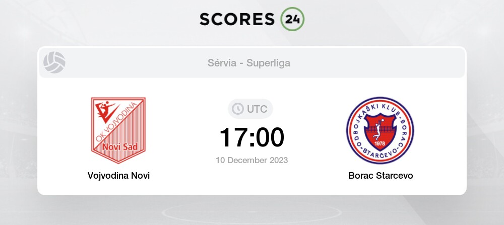 Vojvodina Novi vs Borac Starcevo volei palpites 10/12/2023