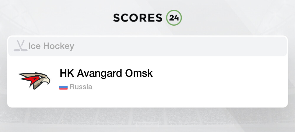 Avangard Omsk Fixtures Schedule & Predictions, Games Scores, and ...