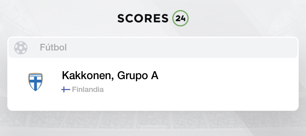 Kakkonen, Grupo A Próximos Partidos, Calendario Y Resultados Para Hoy ...