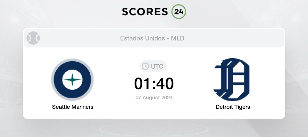 Seattle Mariners vs Detroit Tigers Match Predictions (1.81) & Betting Odds, Standings for Today 7 August 2024