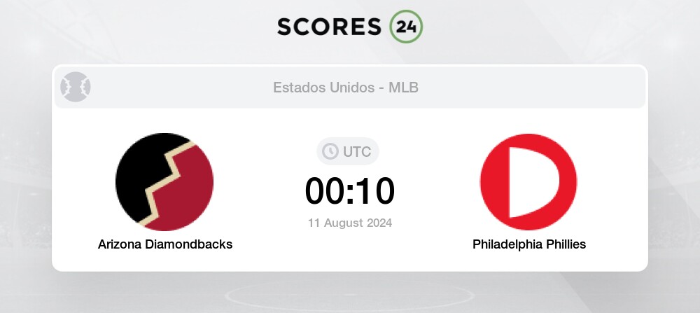 Arizona Diamondbacks vs Philadelphia Phillies Match Predictions (1.97) & Betting Odds, Standings for Today August 11, 2024