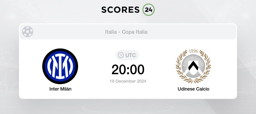 Inter Mil N Vs Udinese Calcio H H Y Estad Sticas De Equipo Para