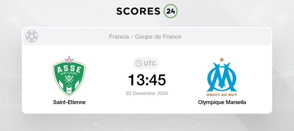 Saint Etienne vs Olympique Marsella Pronósticos de Partidos 1 52 y