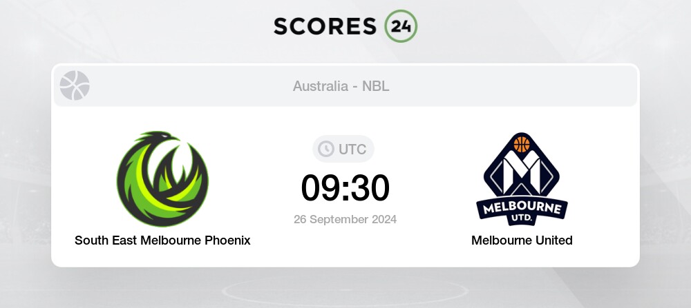 Melbourne Phoenix vs Melbourne United Predictions (1.87), Betting Odds and Tables for September 26, 2024