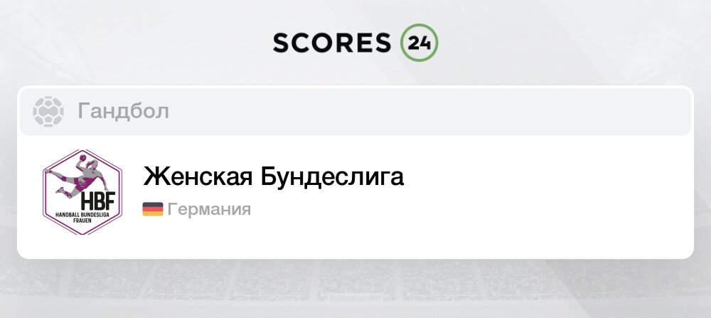 Турнирная таблица Германия - Бундеслига Сезон 2024/25