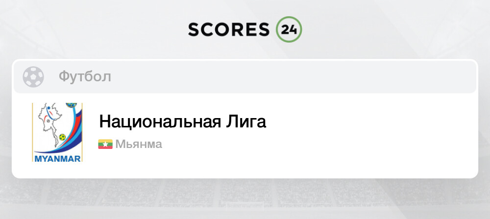 Турнирная таблица Live во время матча Мьявади 4:1 Чинланд - 8 декабря 2023