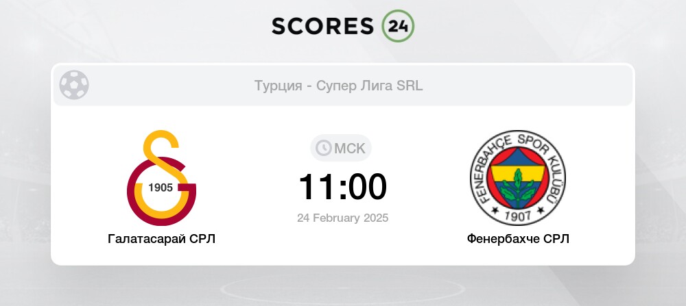 Турнирная таблица Live во время матча Галатасарай 3:0 Фенербахче - 4 июня 2023