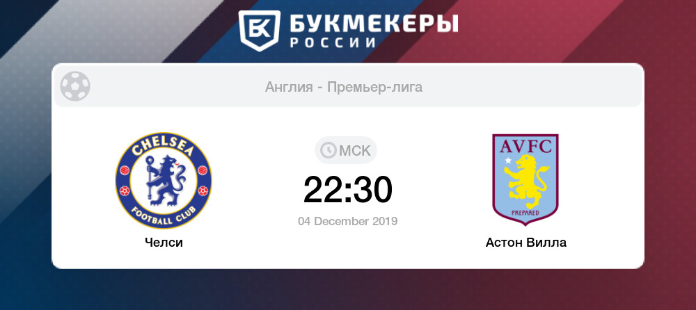 Челси астон вилла статистика личных встреч Челси астон вилла статистика личных встреч